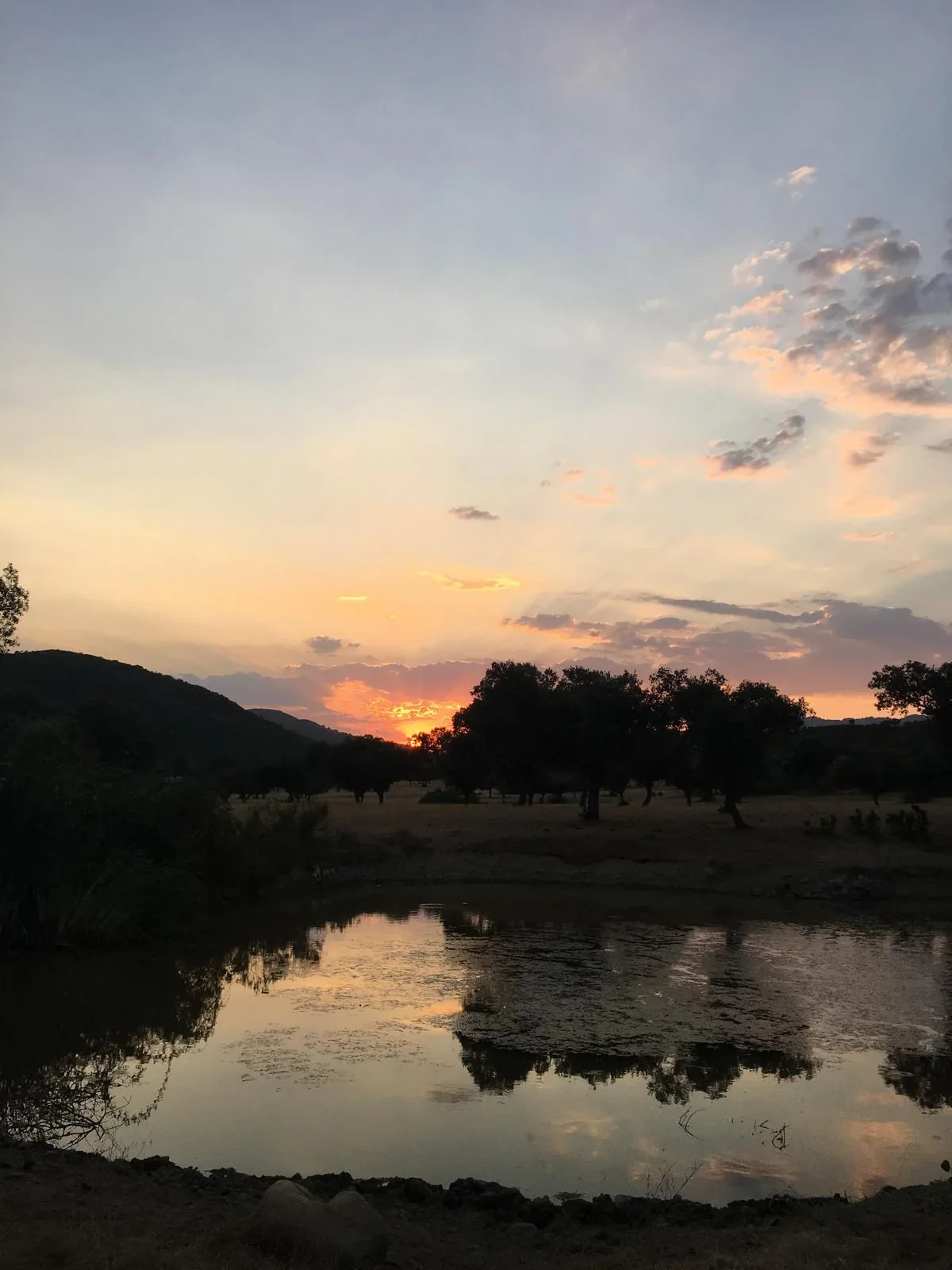 Atardecer reflejado en Lagunillas