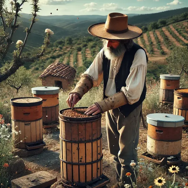 Dibujo de colmenero