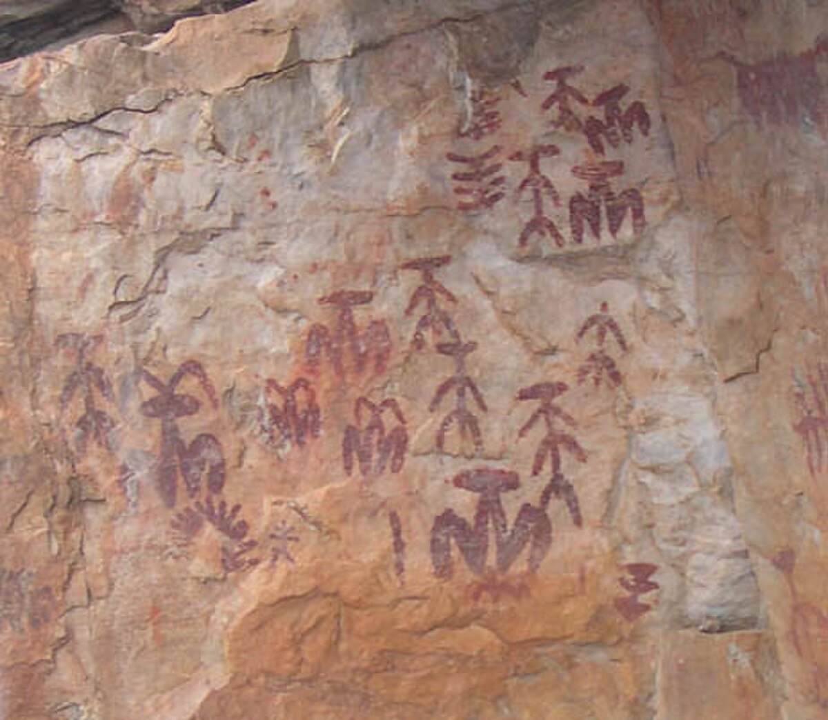 Pintura rupestre esquemática de Peña Escrita, Fuencaliente