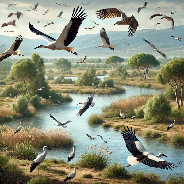 Migración de aves de El Hoyo