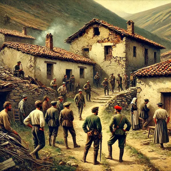 Dibujo de Guerras Carlistas de El Hoyo